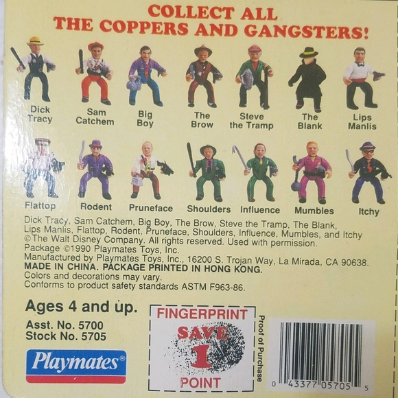 Vintage 1990 Dick Tracy Al "Big Boy" Caprice - Picture 6 of 6